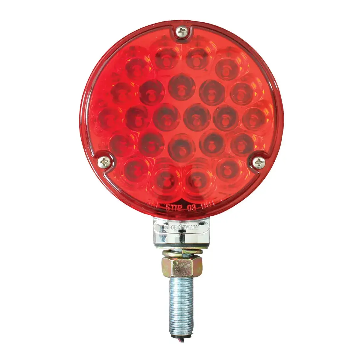 4" Pearl 1 Face Red/Red 24-Led Light #78353 1
