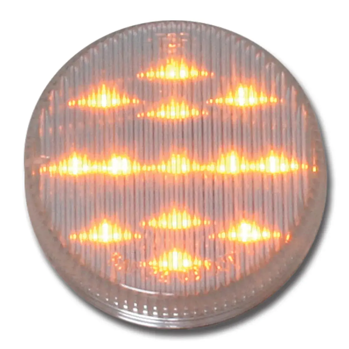79317 2.5" Fleet Amber/Clear 13 Led Sealed Light 1