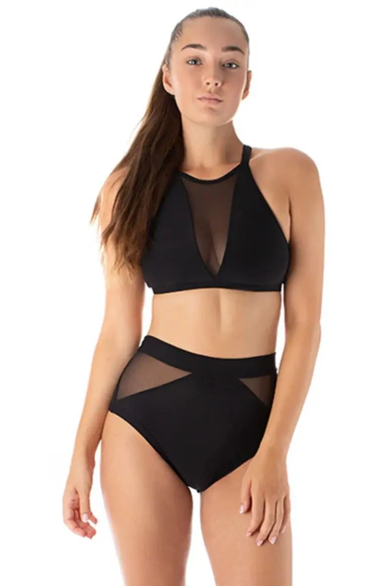 Dragonfly Monica Mesh Shorts - Black 1