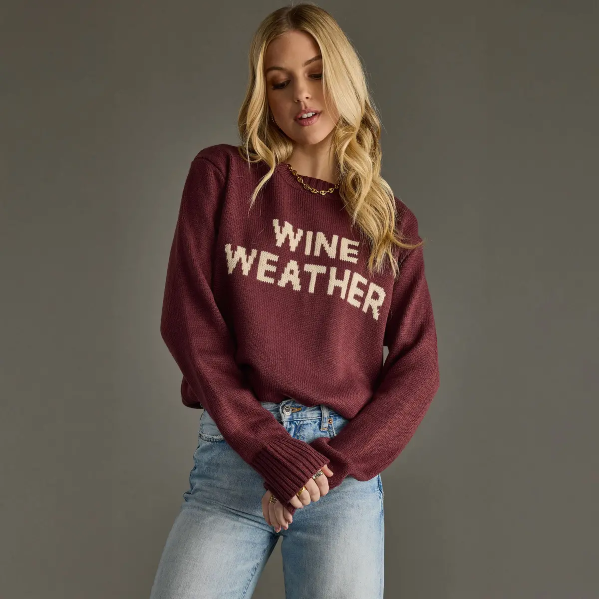 Wine Weather Sweater 1