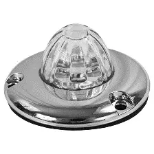 Legendary 1-1/2 Inch Watermelon Light W/ Flat Bezel - Red Led / Clear Glass Lens 11002Cr-3 1