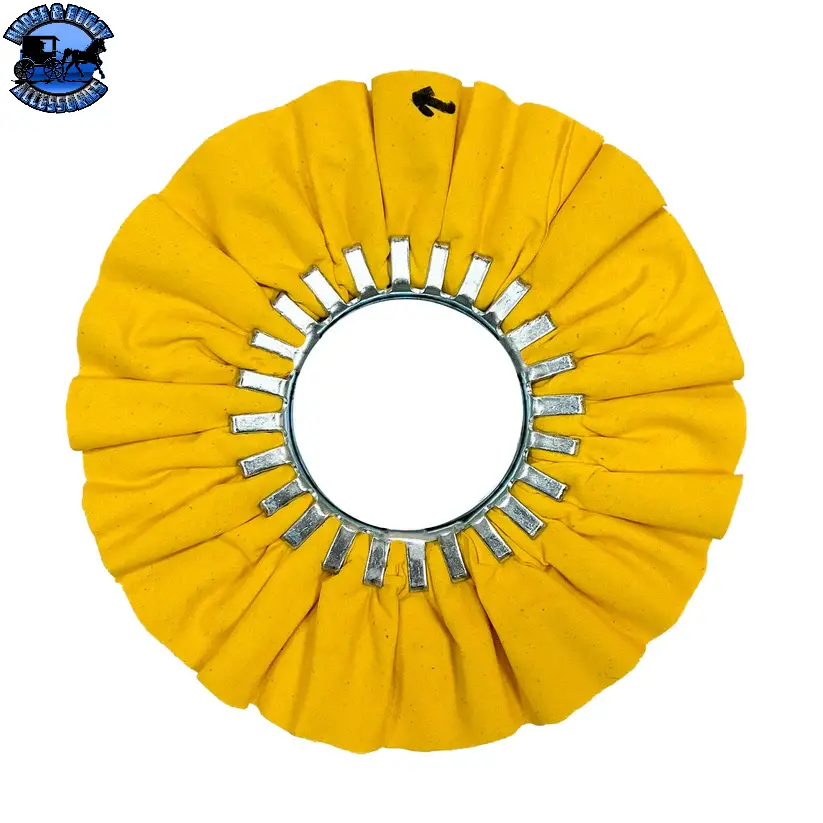 10" 20-Ply N5 Predator Airway Buffing Wheels (5 Pack) (Choose Color) (Choose Center Plate) 13
