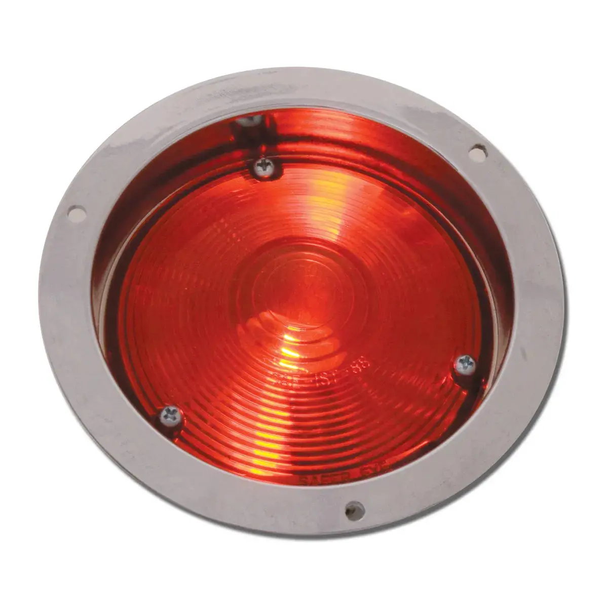 Cr. Die Cast Flange Mount Red Light #80370 1