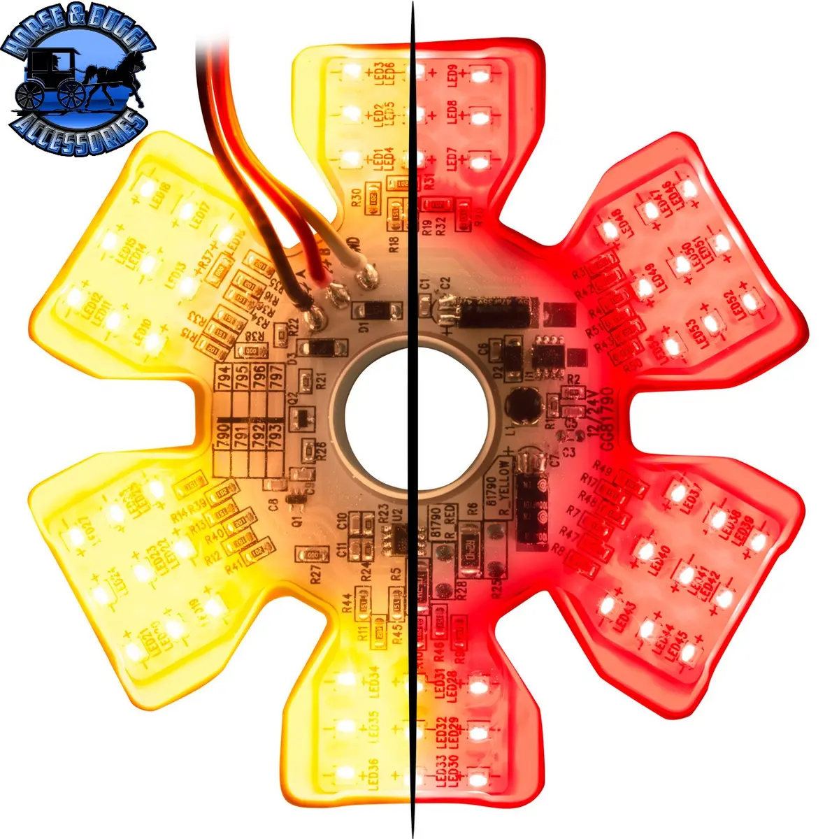 Ultra Thin Hex Air Cleaner Dual Color Led Light 2