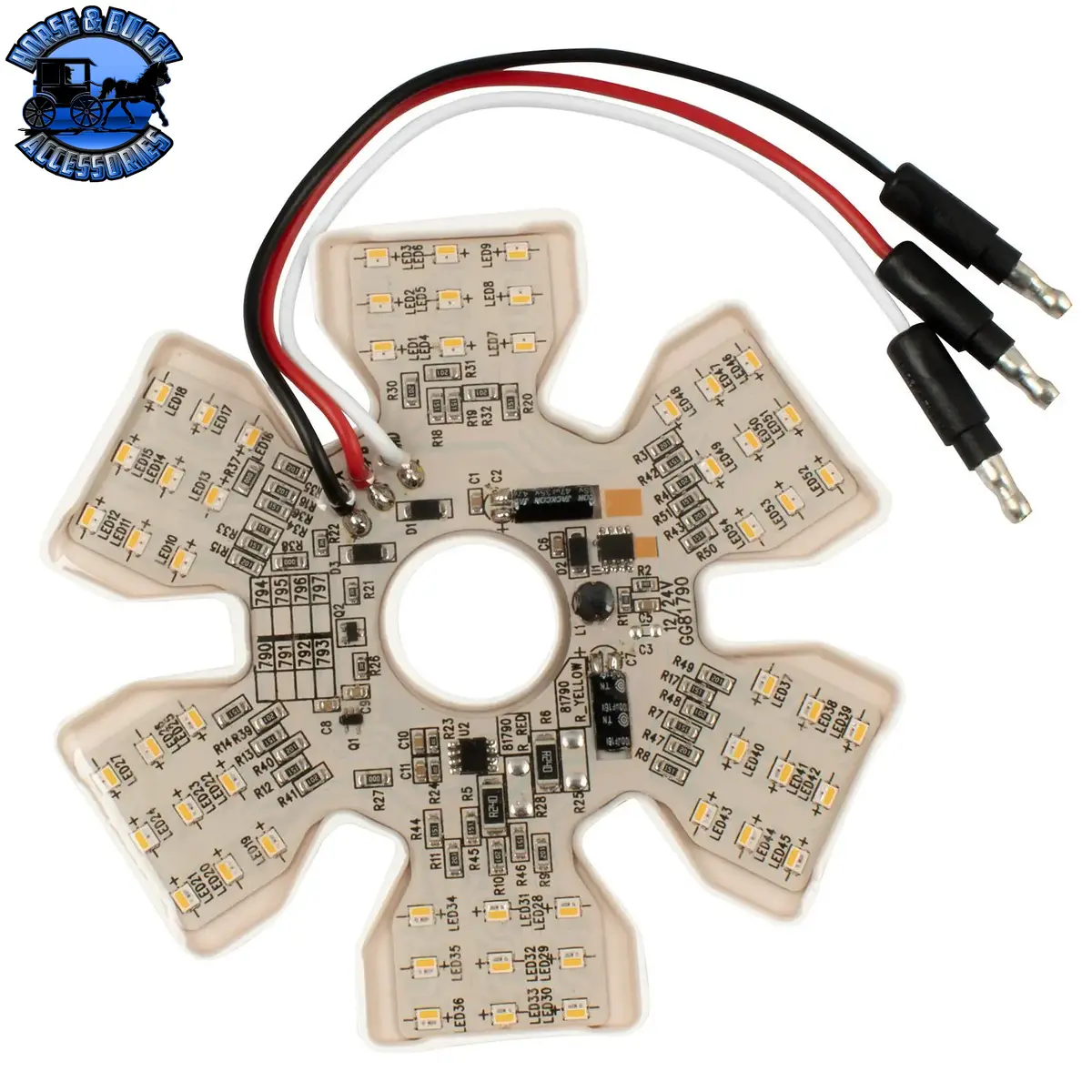 Ultra Thin Hex Air Cleaner Dual Color Led Light 5
