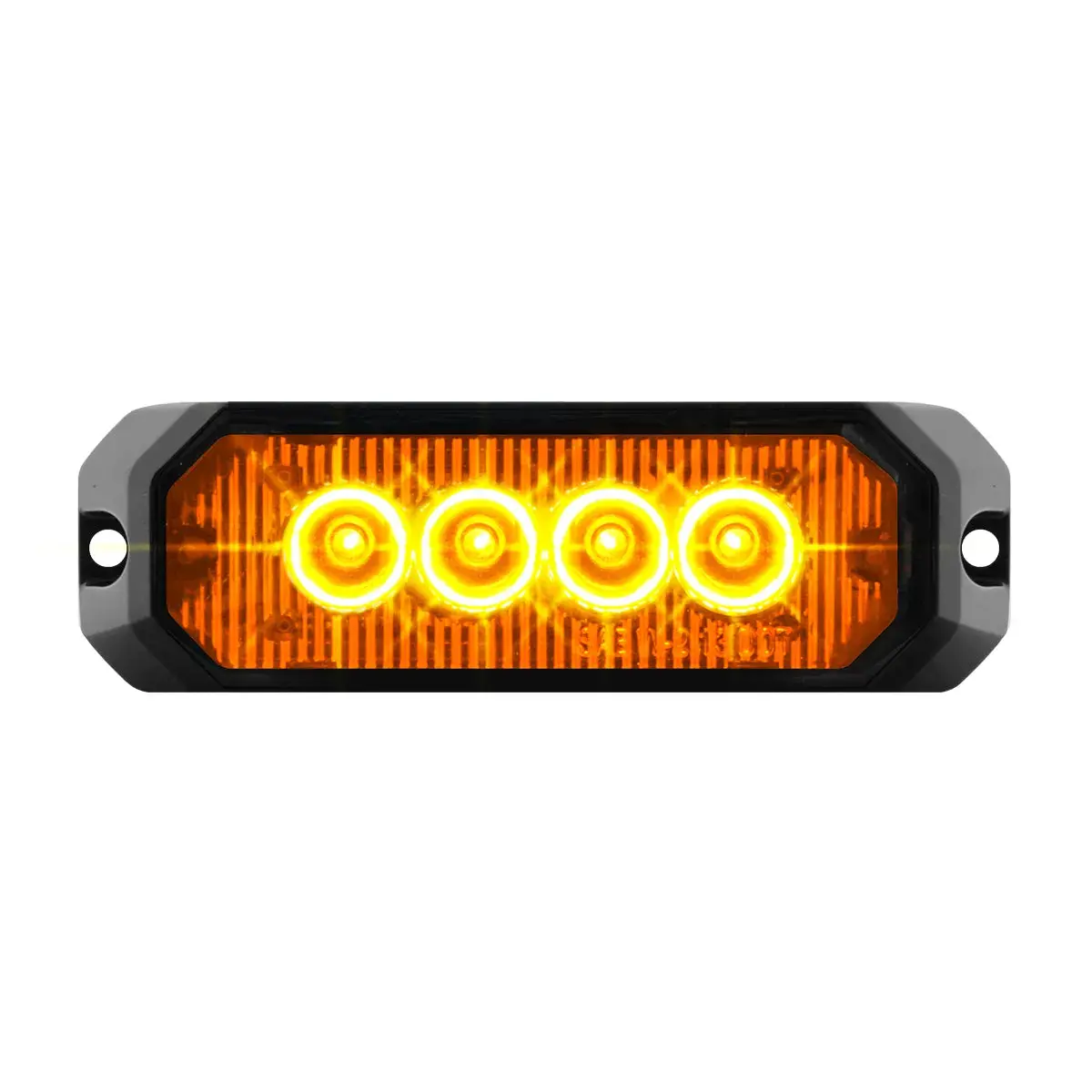4"  Medium Rectangular High Power Led Strobe Light, Amber/Amber 1