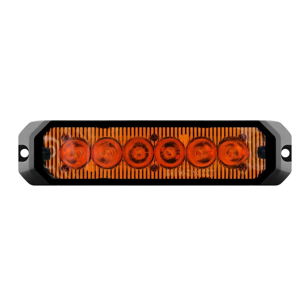 5" Medium Rectangular High Power Led Strobe Light, Amber/Amber 1