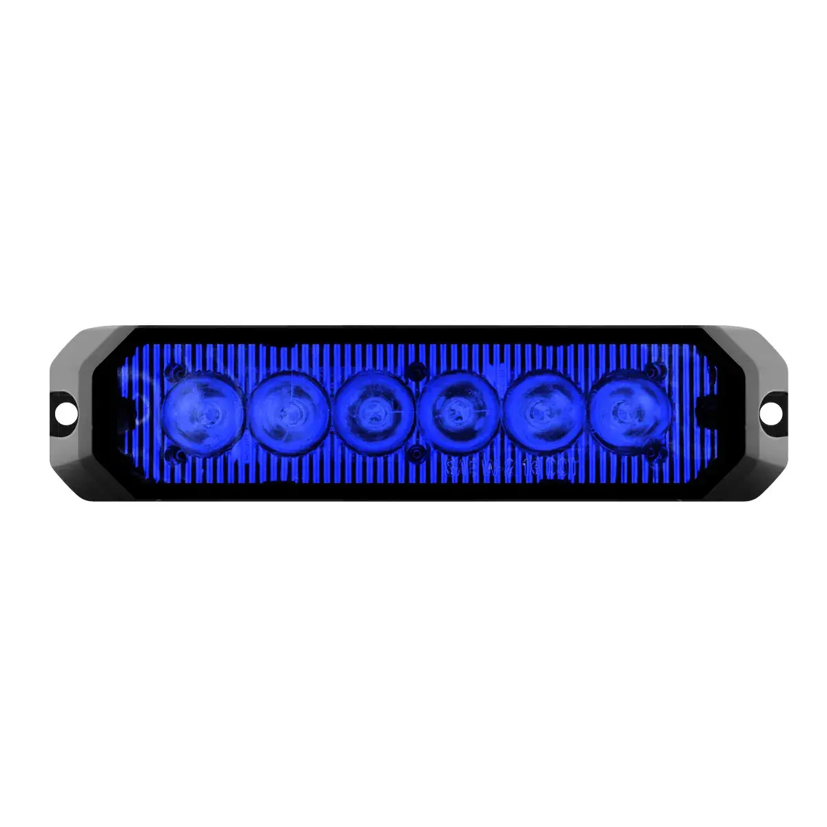 5" Medium Rectangular High Power Led Strobe Light, Blue/Blue 1