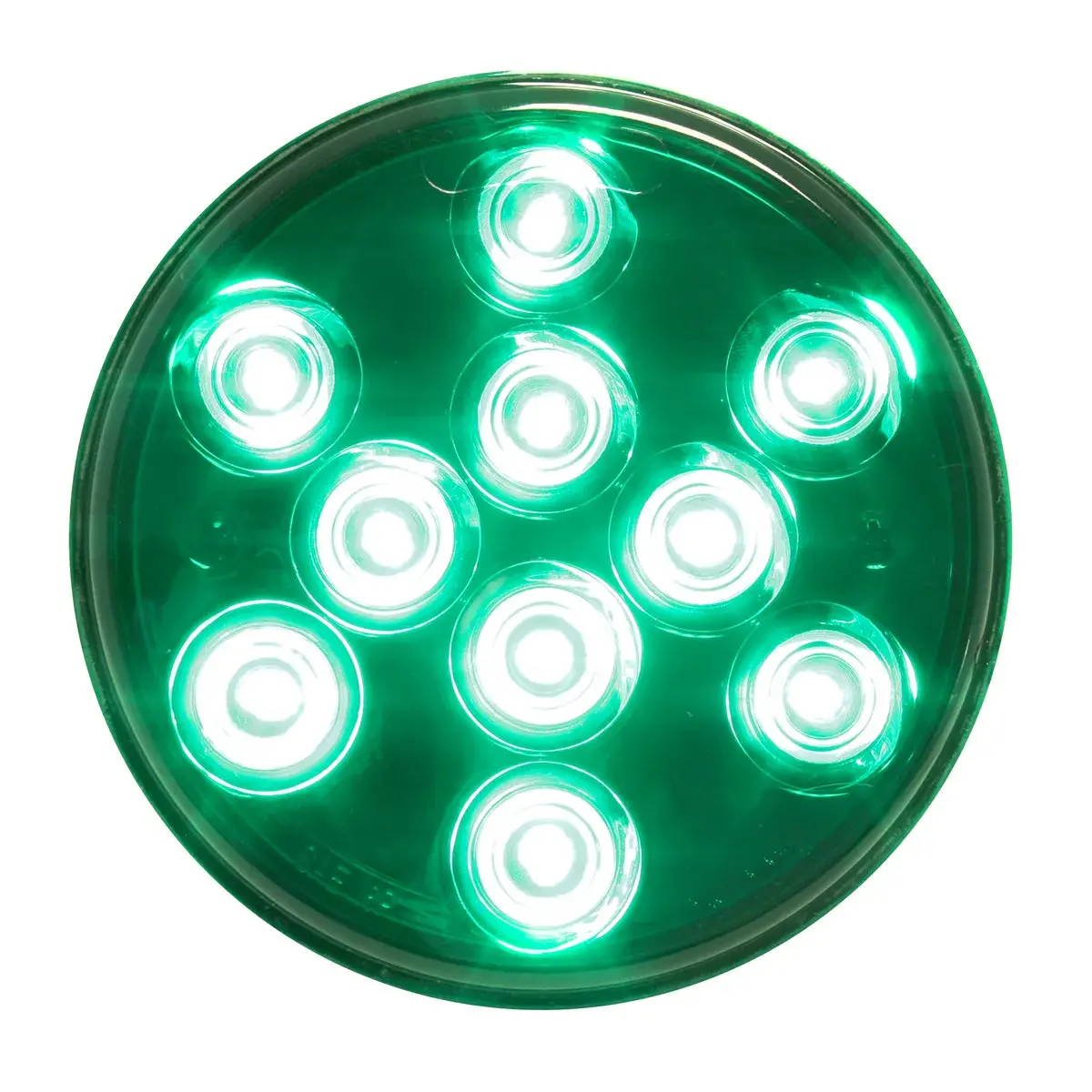 4" Mega 10 Plus Green 10 Led Sealed Light 1