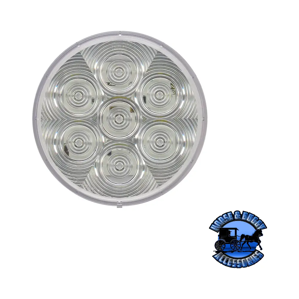 826C-7 4" White Led Back-Up Light, Round, Grommet-Mount 1