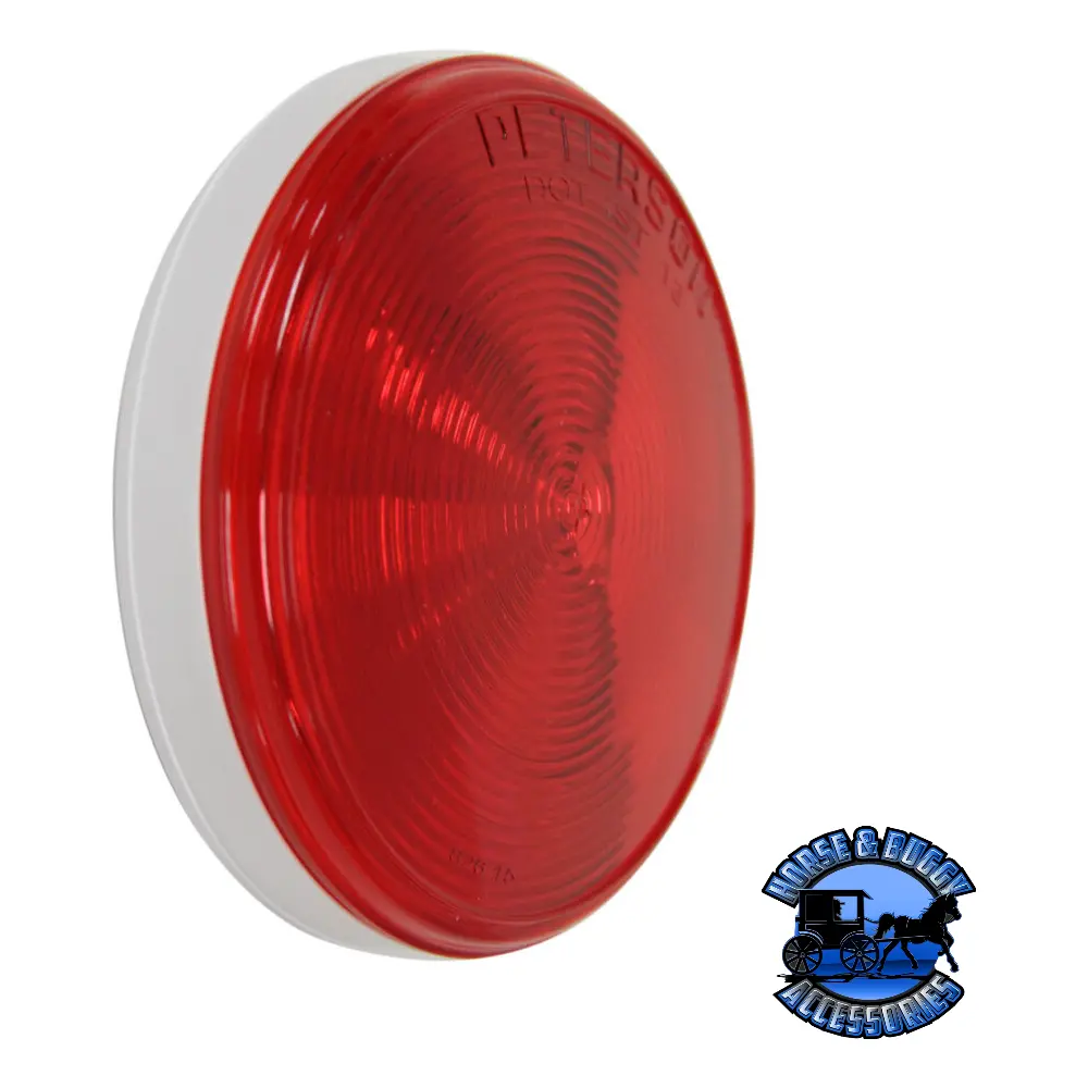 826R 4" Red Led Stop/Turn/Tail, Round, Single Diode, Grommet-Mount 1