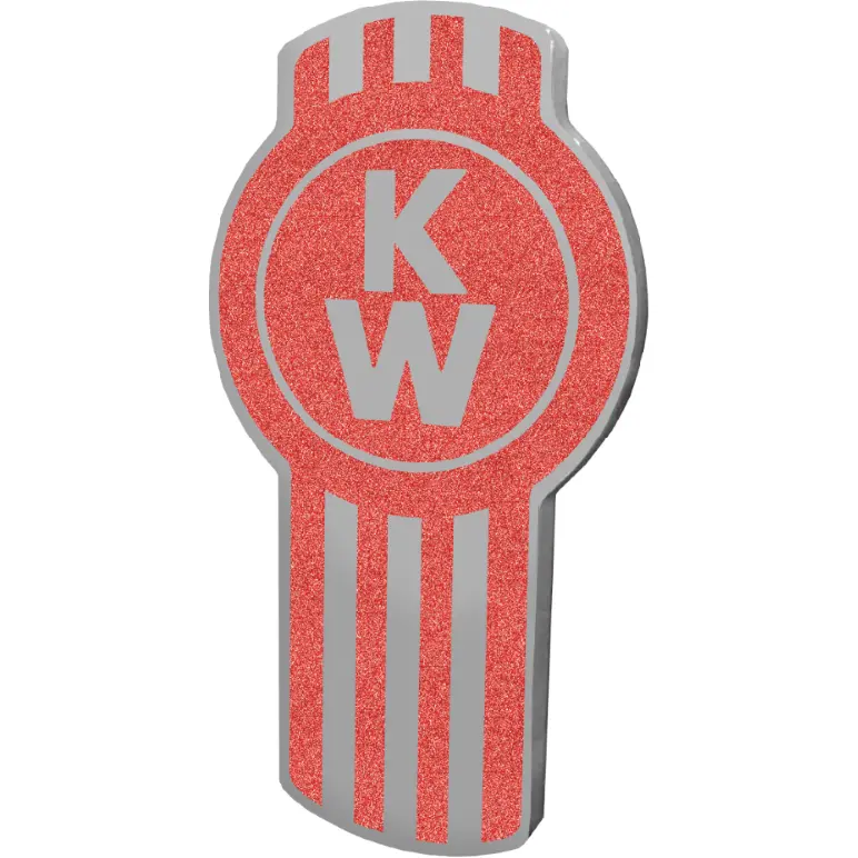 Kenworth Emblem Red Metallic 481 1