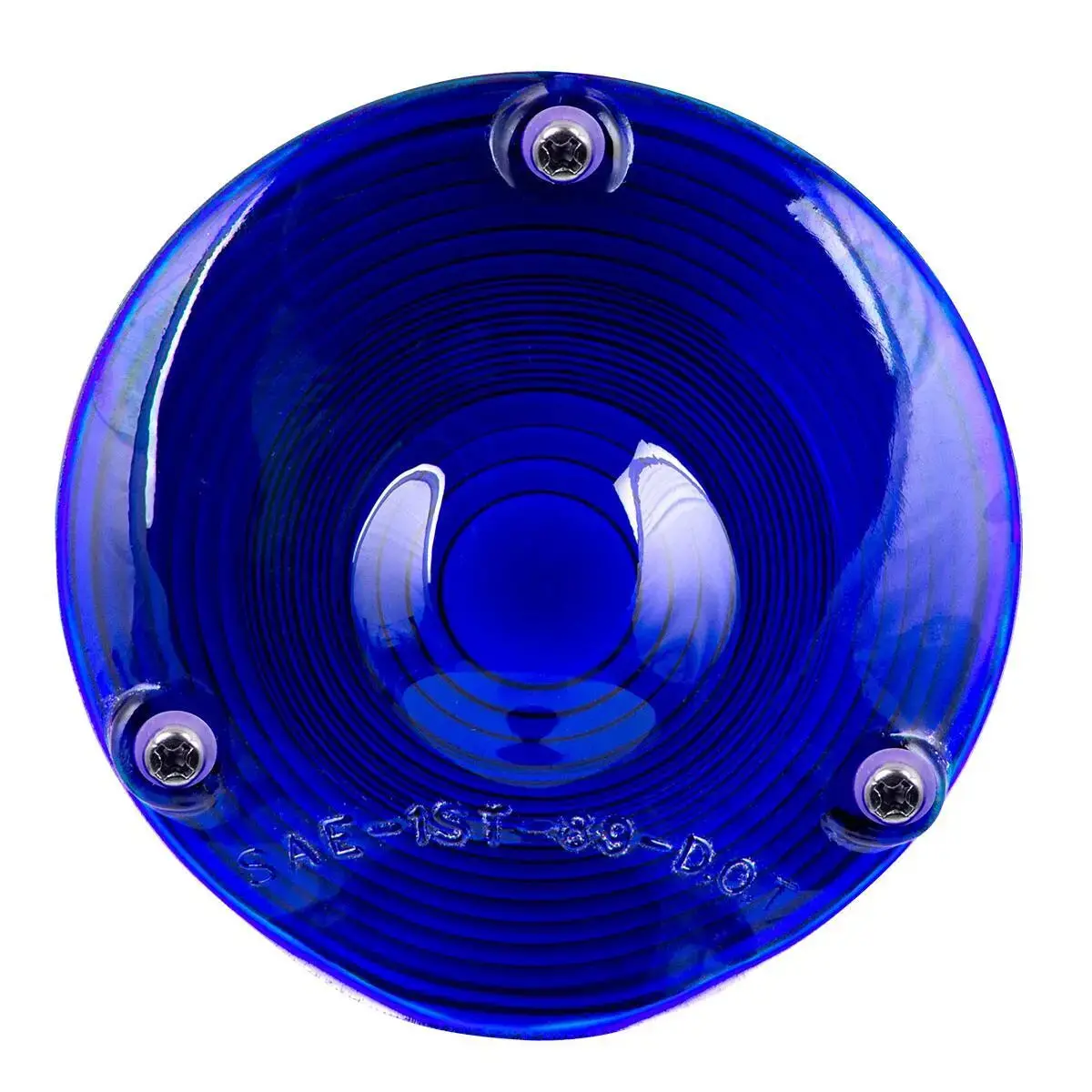 4" Blue Classic Glass Lens For Combination Light 1