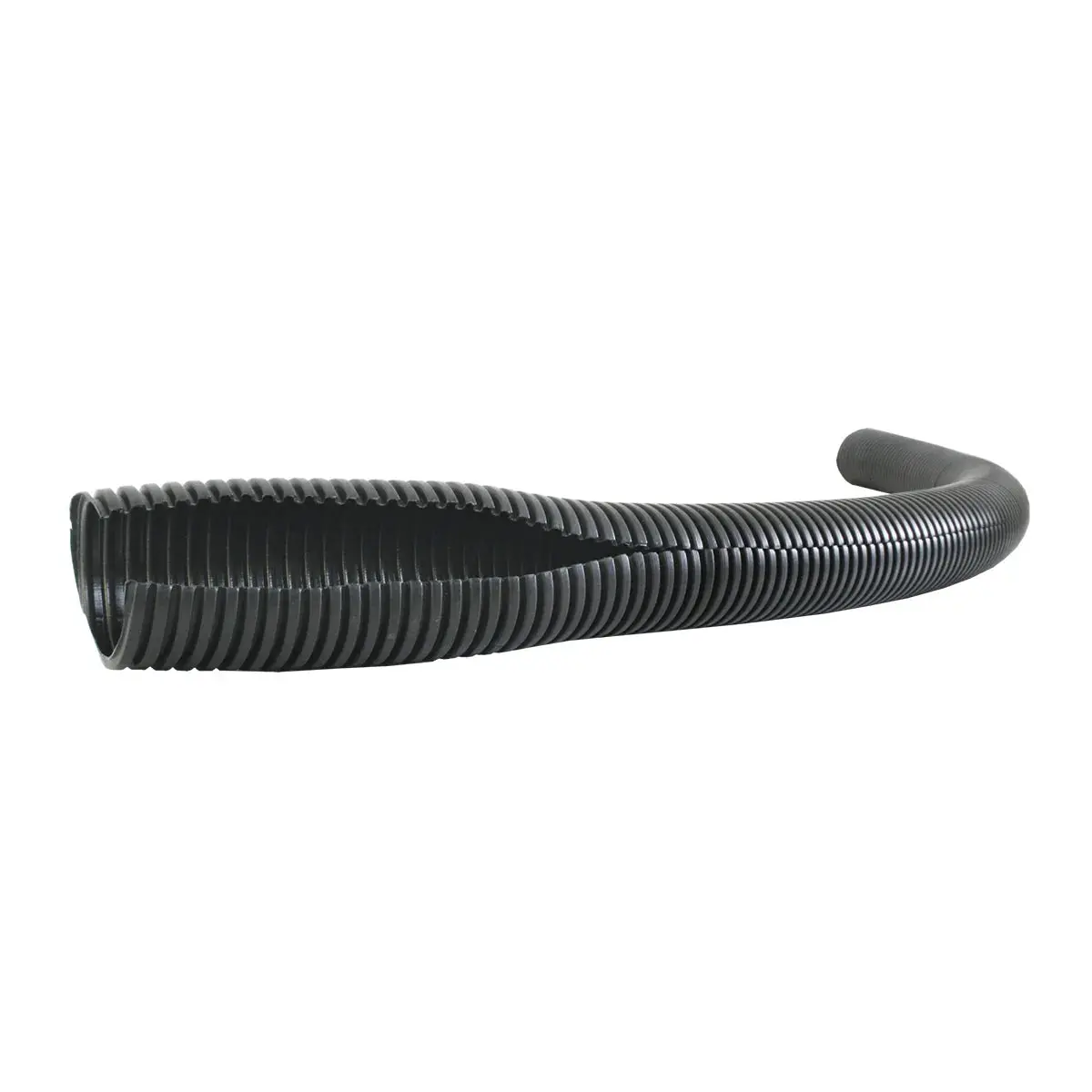 3/8" Id Black Corrugated Split Loom, 100Ft/Roll 1