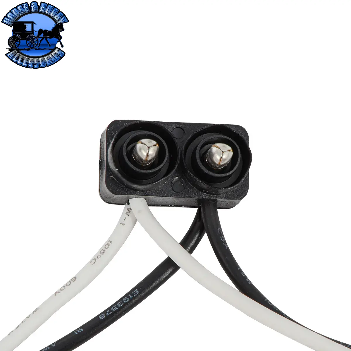 86098-1 Continuous 2-Prong 18" Lead Light Plug Wire Harness (Sold By The Plug) 1