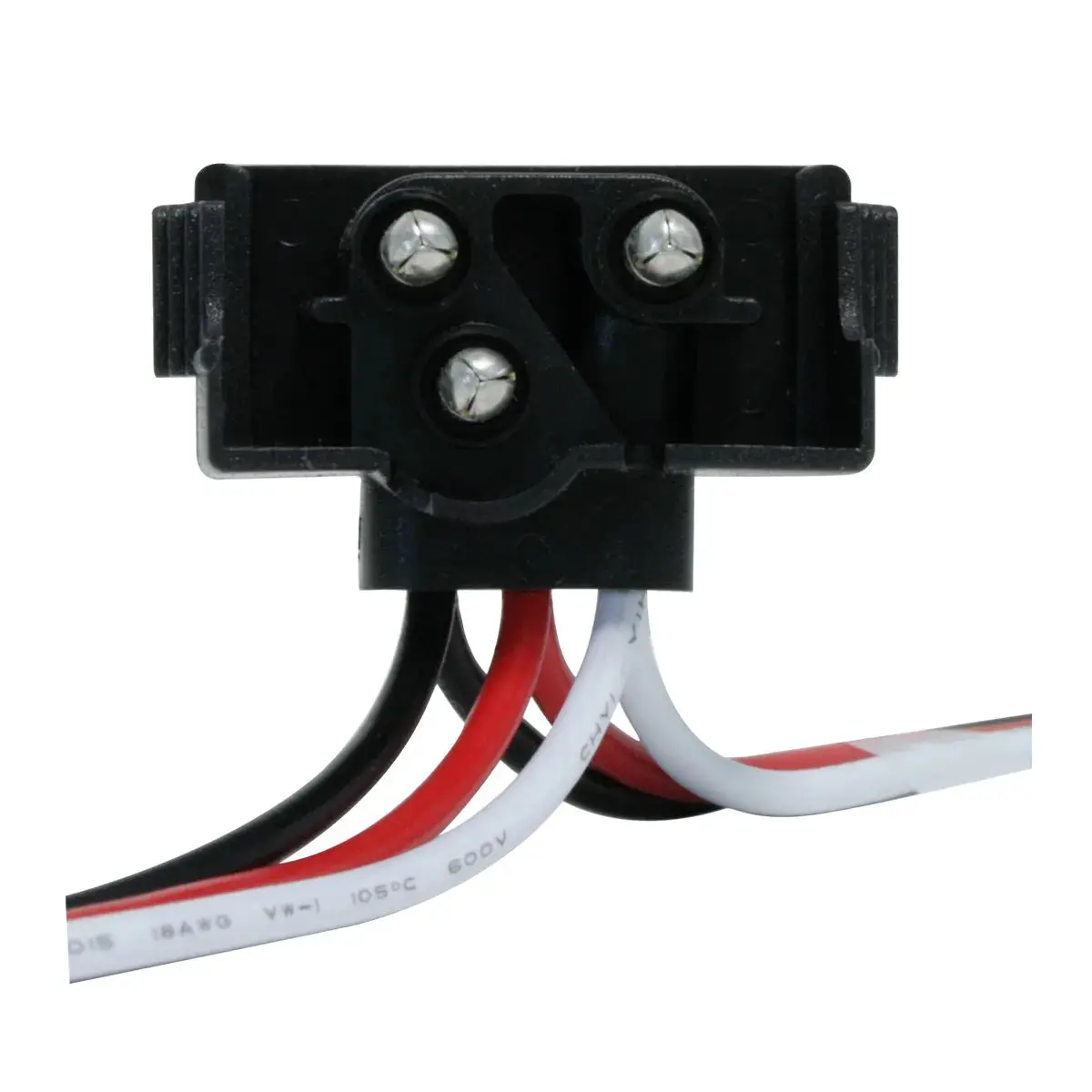 3-Prong Angle Light Plug Wire Harness 12" Spacing (Sold By The Plug) #86105-1 1
