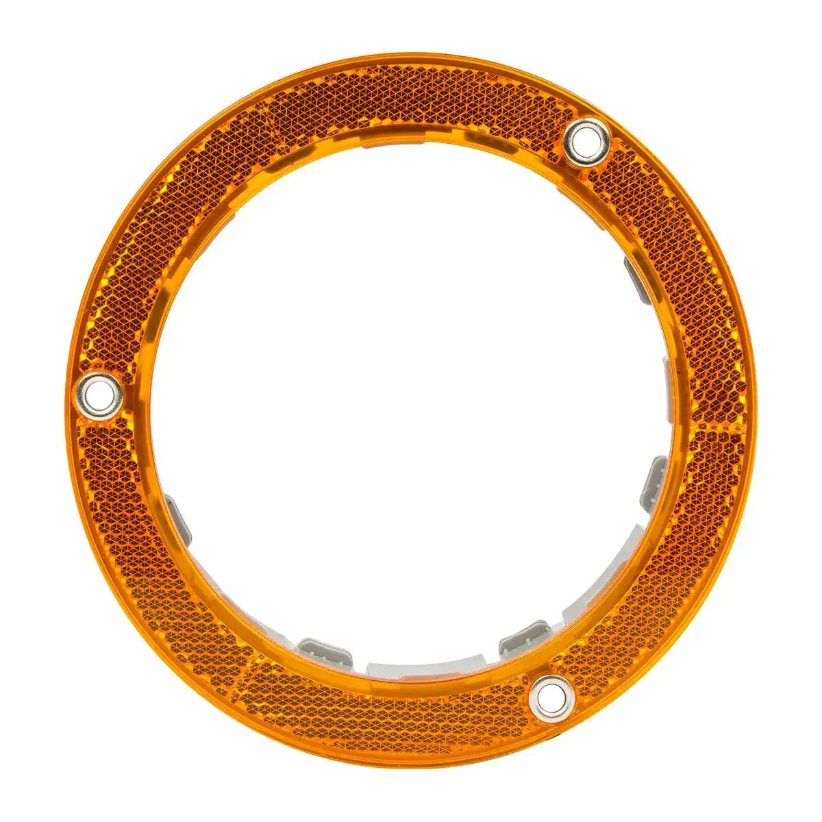 4" Red Reflective Plastic Flange Mount Bezel 2