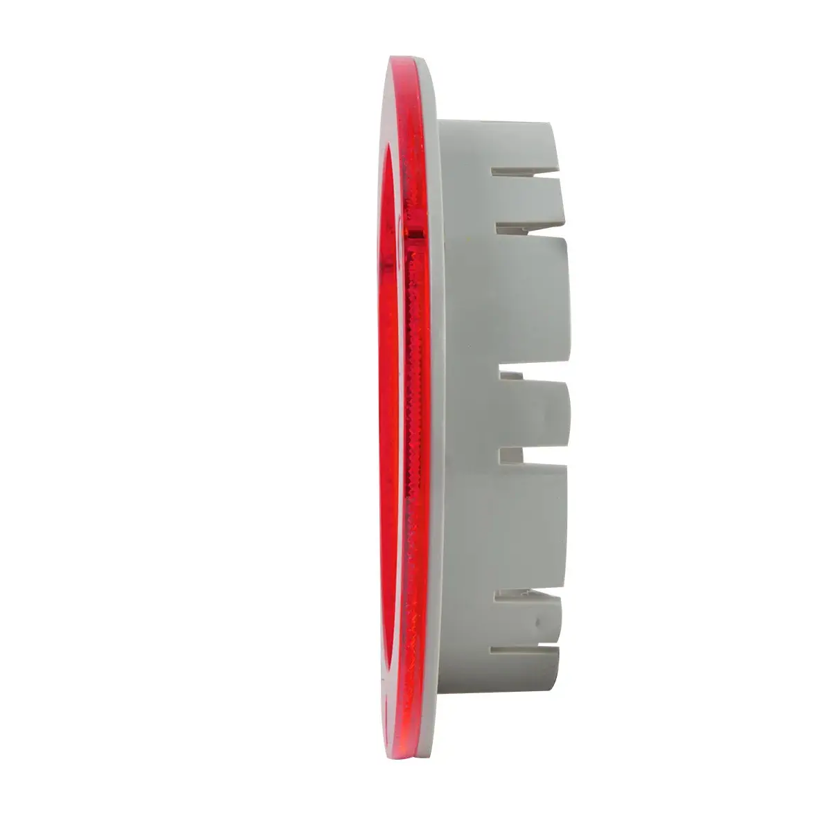 4" Red Reflective Plastic Flange Mount Bezel 1