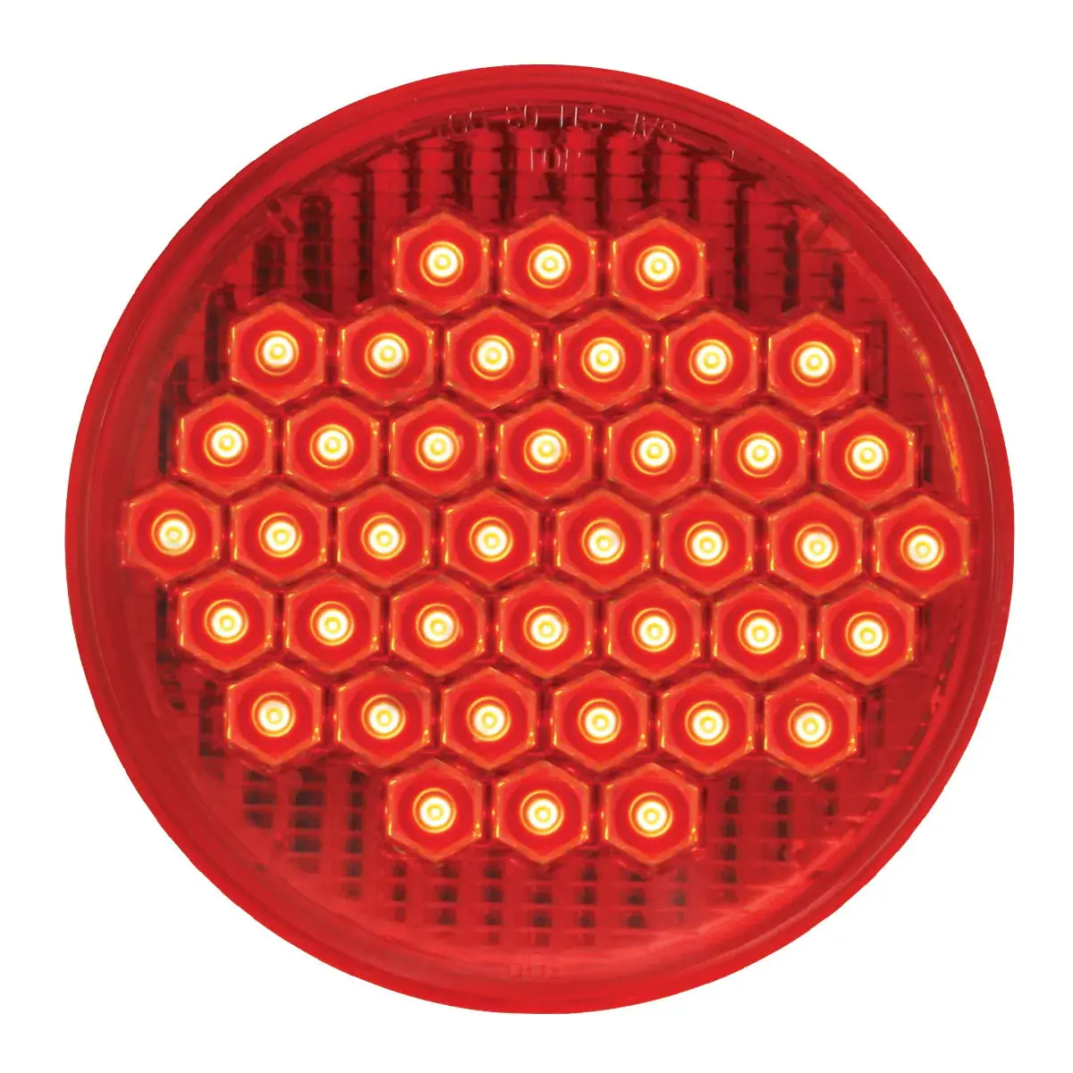 4" High Count Led Light, Red/Red 1
