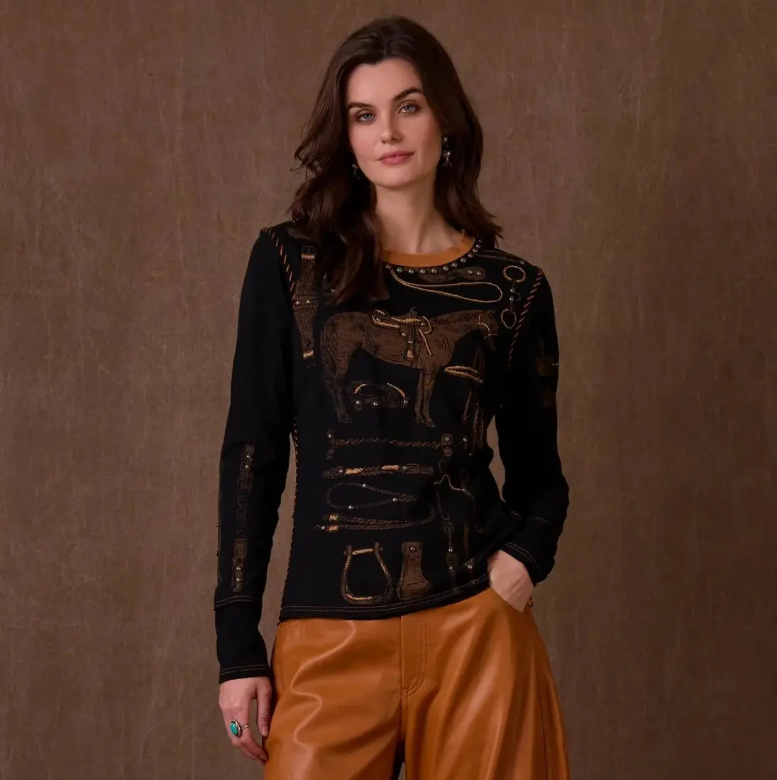 Tucker's Tack Tee Top By Double D Ranch 1