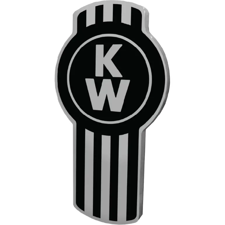 Kenworth Emblem Chrome/Black (190) 1