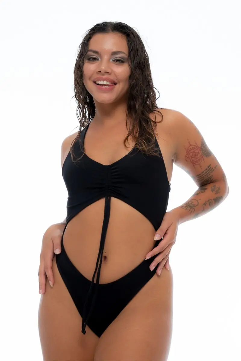 Nona Perkasa Hotline Bodysuit - Black 1