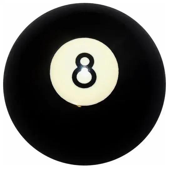 Black 8 Ball Brake Knob #Brkn-8-Blk (5/8"-11 Female Threads) 1