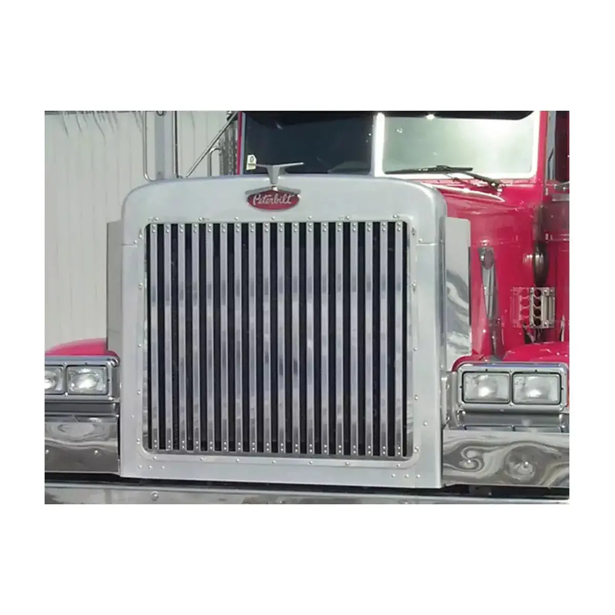 Rw-35100 Grille Insert W/ 18 Vertical Bars For Peterbilt 379 Extended Hood 1