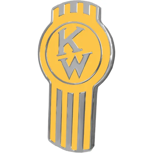 Kenworth Emblem Engraved Old Style Yellow 220 1