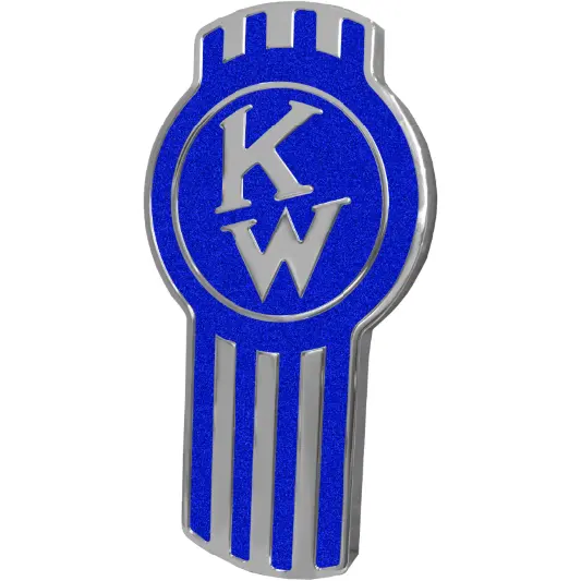 Kenworth Emblem Engraved Old Style Blue 647 1
