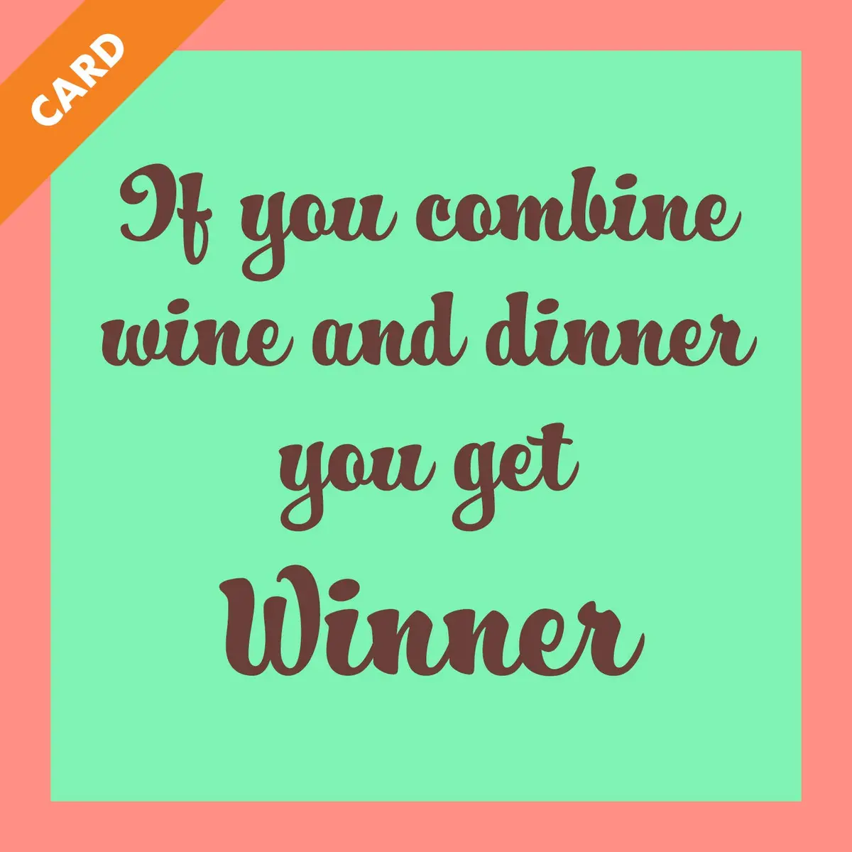 Card Winner | Funny Party Gift | Kitsch Greeting Cards 1