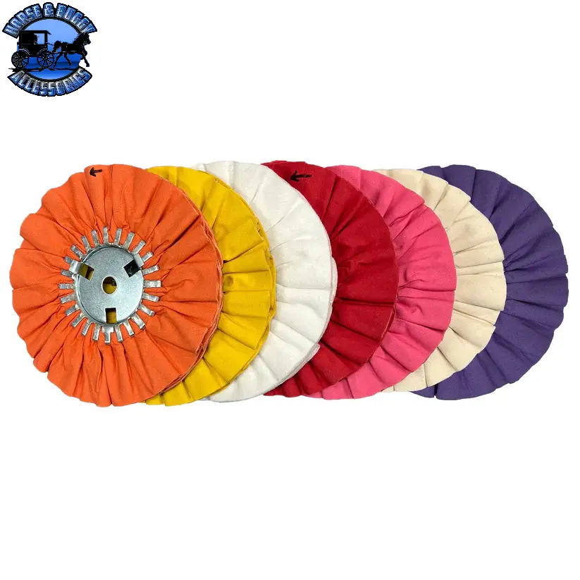 10" 20-Ply N5 Predator Airway Buffing Wheels (5 Pack) (Choose Color) (Choose Center Plate) 1