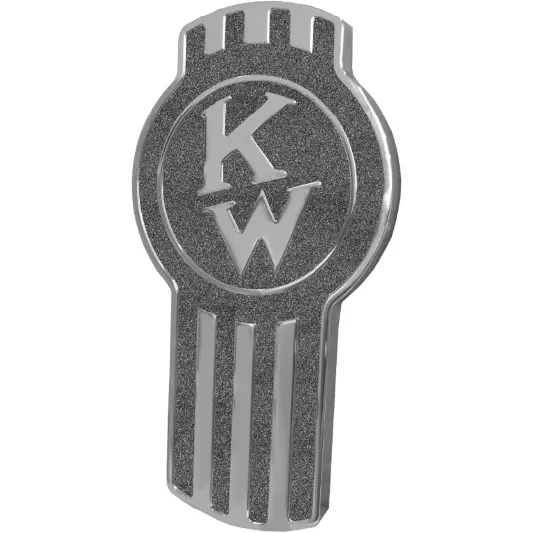 Kenworth Emblem Engraved Old Style Black Metallic 195 1