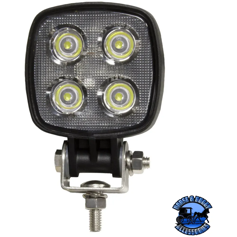 913-Mv 3"X3" White, Multi-Volt Led Work Light, Square, Pedestal-Mount, 900 Lumen 1