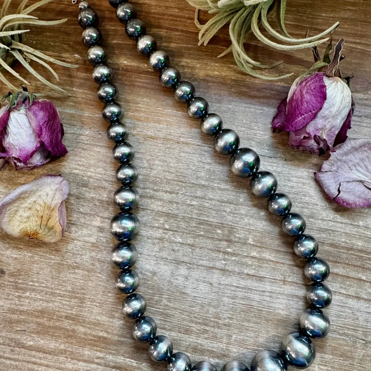 Large Sterling Silver Pearl Necklace – 8Mm To 20Mm Graduated 1