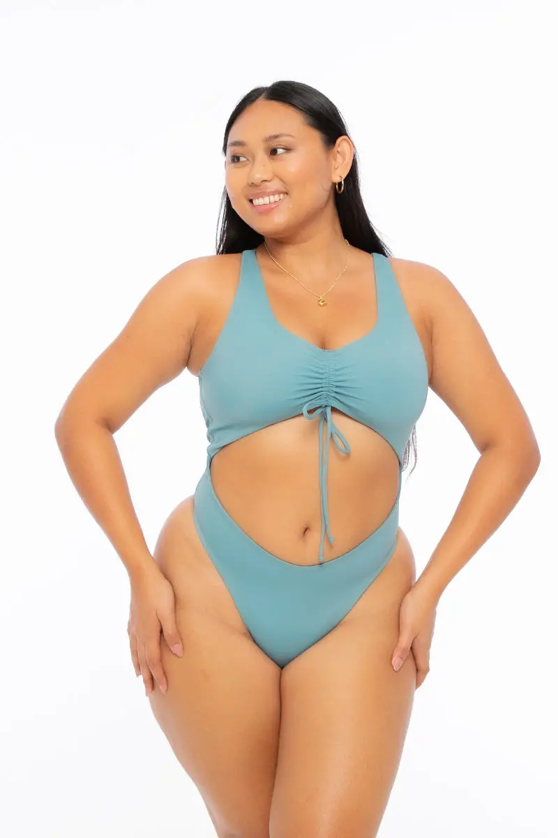 Nona Perkasa Hotline Bodysuit - Stone Blue 1