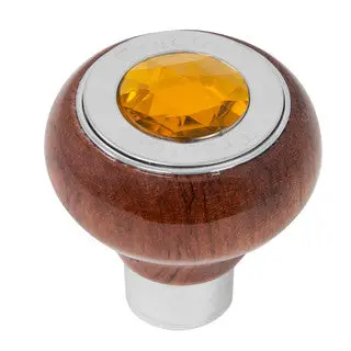 Rosewood Knob W/ Ss Tractor/Trailer Plate & Jewel (Choose One) 2