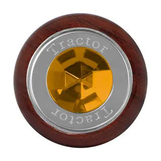 Large Rosewood Knob W/ Ss Tractor/Trailer Plate & Color Jewel 7