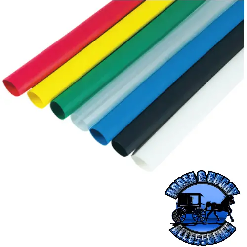 3/16" I.D. Black Heat Shrink Tubing, (7) 4" Pcs. 1