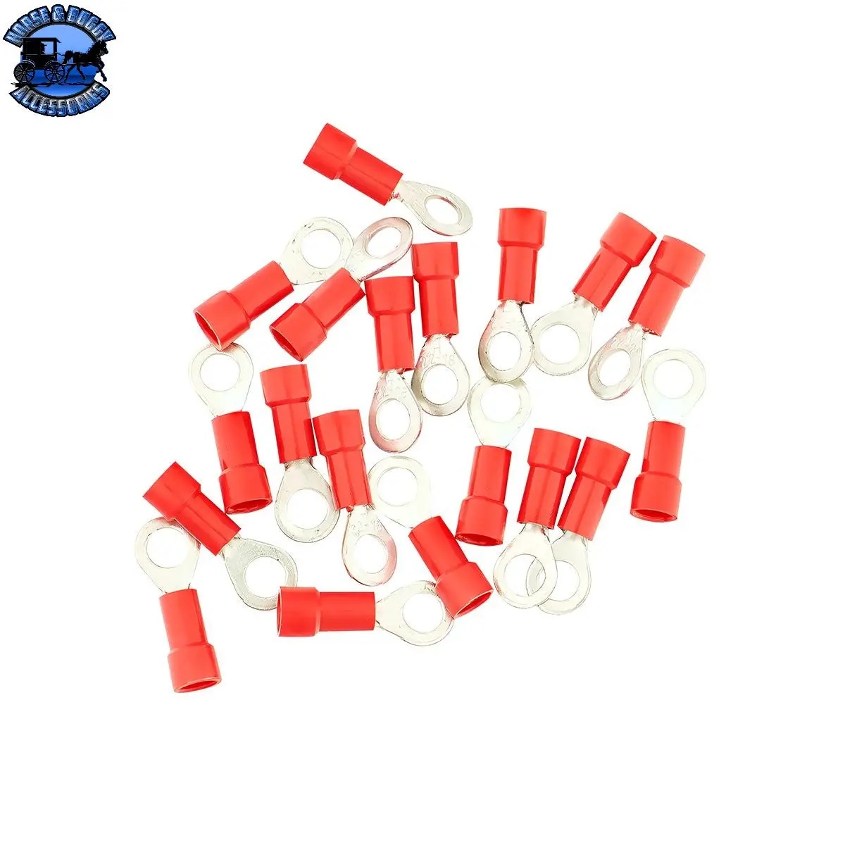Up-98040 22-18 Awg #10 Stud Vinyl Ring Terminal, 19 Pcs. 1