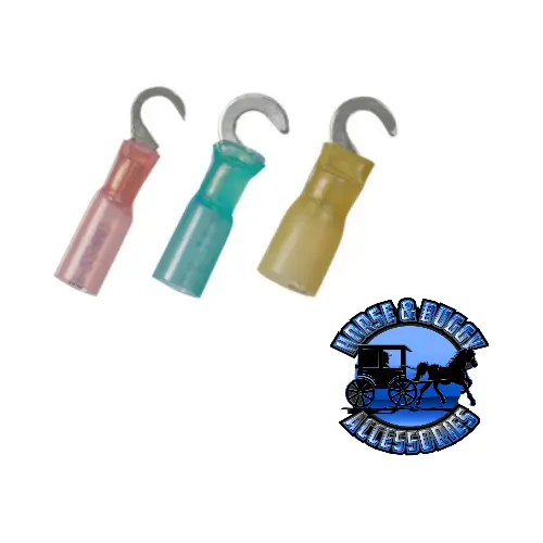 Up-98193 12-10 Awg #10 Stud Cs Heat Shrink Hook Terminal - Yellow, 4 Pcs. 1