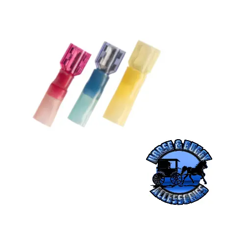 Up-98157 22-18 Awg .250 Tab Cs Fully Insulated Heat Shrink M Disconnect - Red, 10 Pcs. 1