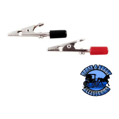 Up-98237 2" 10 Amp Alligator Test Clips W/ Pvc Handles, 5Red/5Black 5 Sets. 1