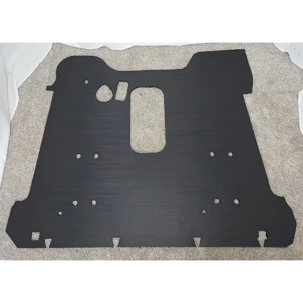 Ribbed Rubber Floor W/ Large Oem Shifter Hole For Peterbilt 389 2006-2023 #Stfpet389rrwsn 1