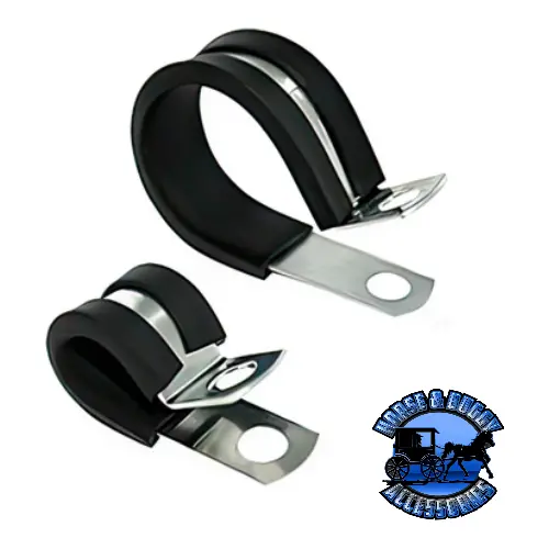 Up-98257 1/4",3/8",1/2",5/8",3/4" I.D. Santoprene Insulated Clamps W/ 1/4" Mounting Hole, 10 Pcs. 1