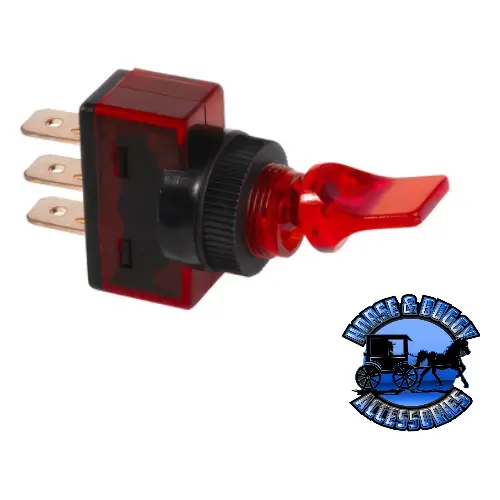 Up-98287 Red Illum Duckbill 20 Amp 12V S.P.S.T. On/Off 1 Pc. 1