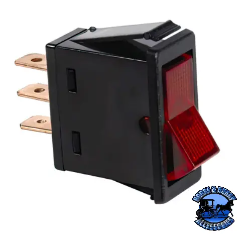 Up-98293 Red Illum Rocker 20 Amp 12V S.P.S.T. On/Off 1 Pc. 1