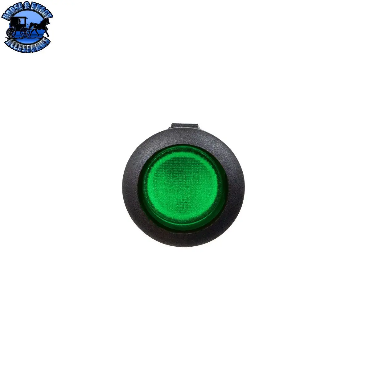 Up-98301 Green Illum Round Rocker 10 Amp 12V On/Off 1/2" Dia. 1 Pc. 1