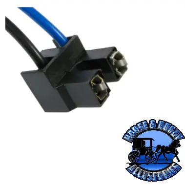 Up-98334 2-Wire Universal H7 Halogen Bulb Headlight Connector. Two Pins At 90  Angle, 1 Pc. 1
