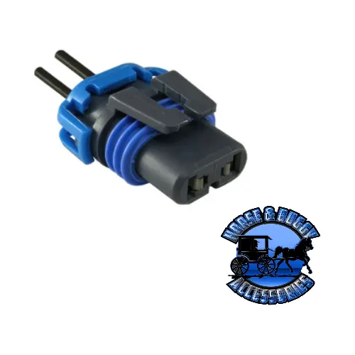 Up-98341 2-Wire Universal Halogen Low Beam Headlight Connector (Metri-Pack 280 Series),1 Pc. 1